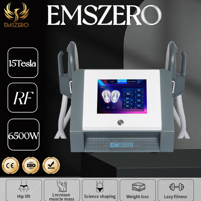 EMSzero HIEMT RF EMS Body Sculpting EMSzero Machine 6500W Sculpt Muscle Stimulation Abdominal Burning Fat Slimming Electromagnetic Weight Loss 2/4/5 H