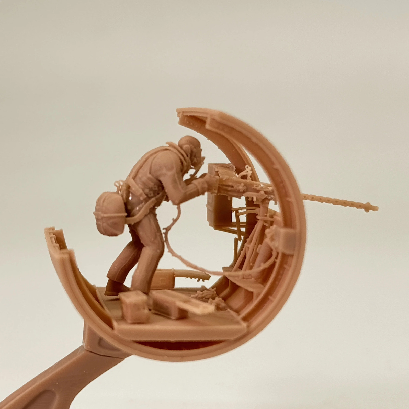 148 172 Scale WAIST Gunner B17 Flying Fortress Resin Model Miniature War Military Diorama 250919