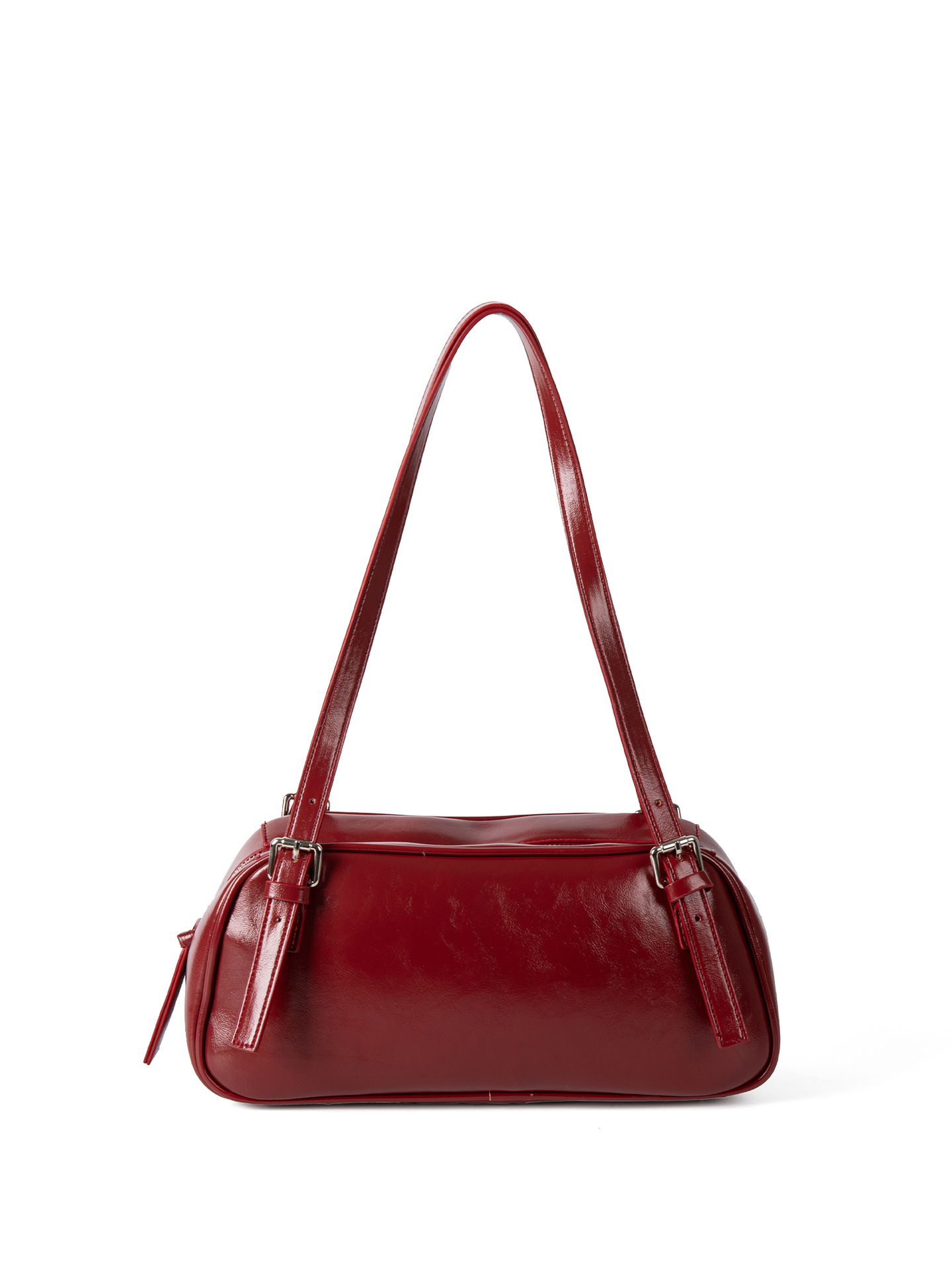 2025 Popular Fashionable Style Design Bowling For Women Niche Patent Leather Shiny Surface Simple Versatile High-End Sense Shoulder Bag