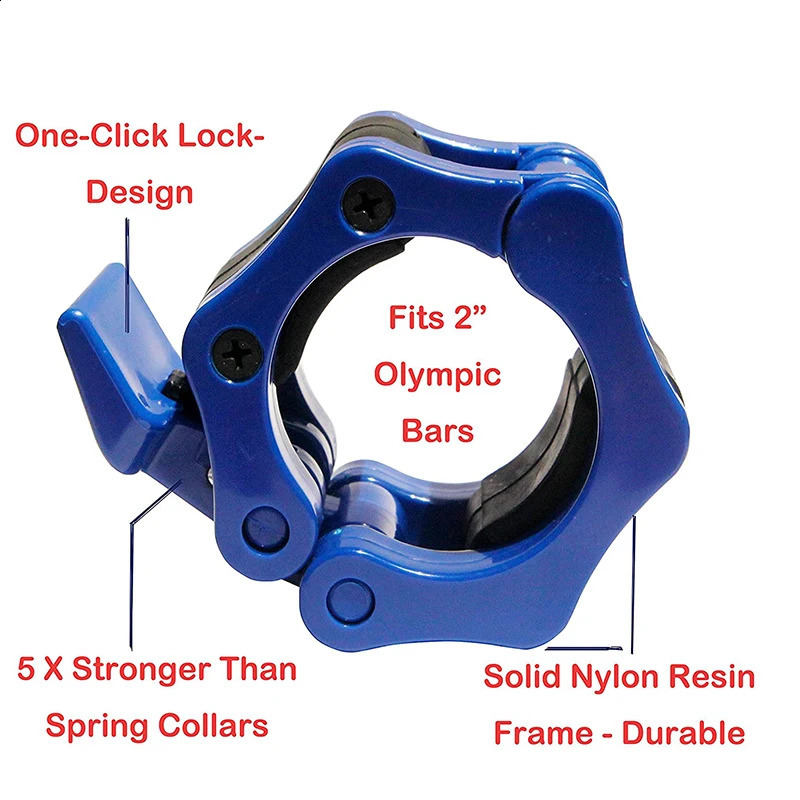 1PC Of Locking 50mm Diameter Standard Bar Dumbbell Barbell Collars Lock Clips Clamp Weight Lifting Gym Fitness Bodybuilding 250919