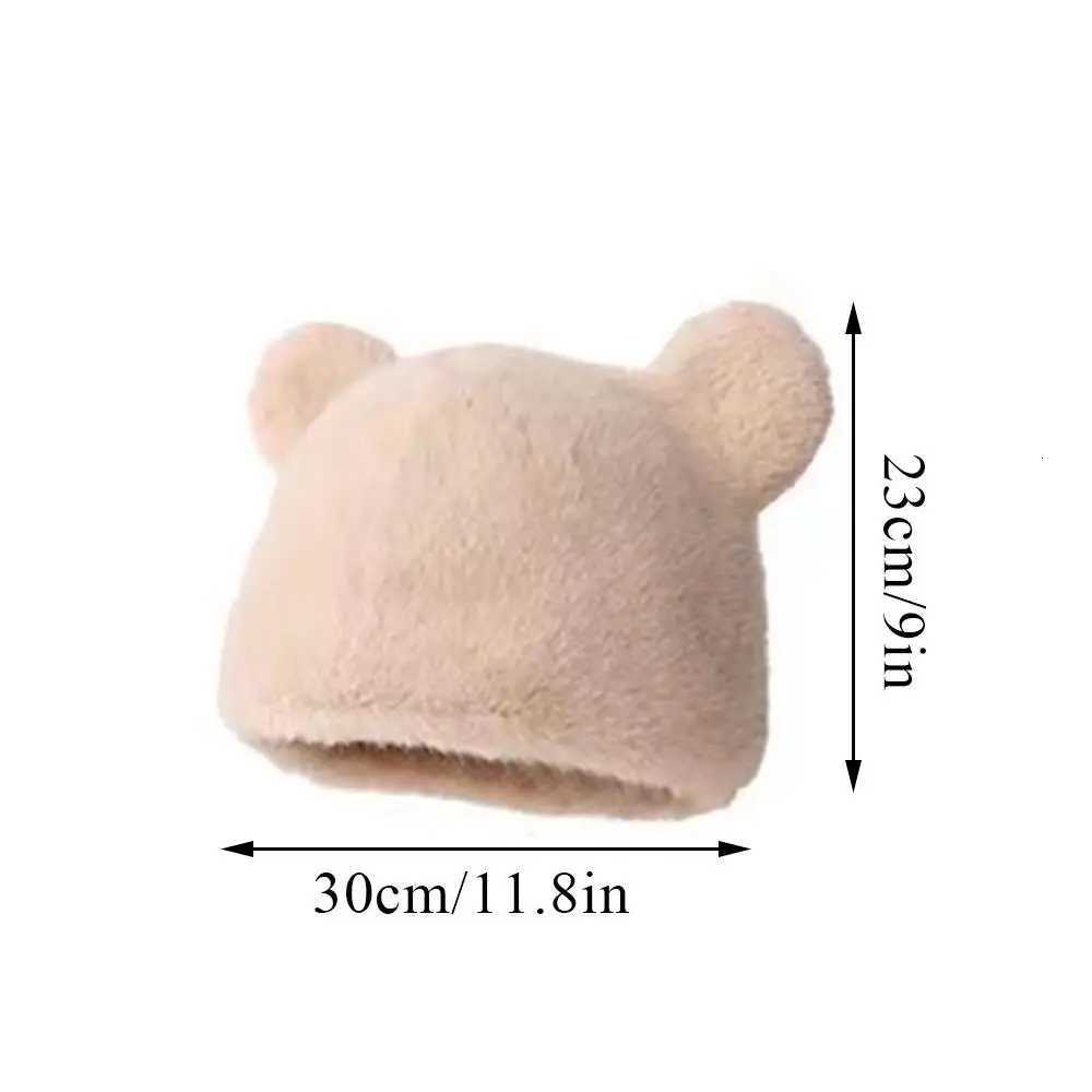 Cute Panda P Hat For Wen Faux Fur Fluffy Hat Warm Thick Beanies C Bear Ear P Hat Winter Cycling Pr C Y250920