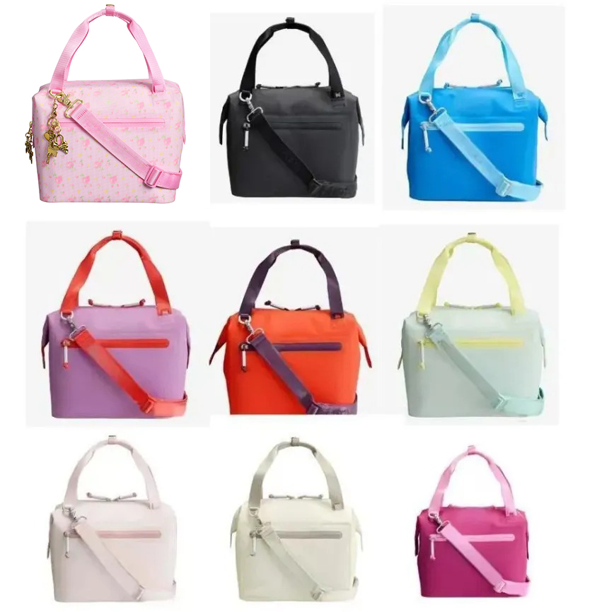 Lunch Bags All Day Mini Soft Cooler Box 10 Can For 40Oz Cup With Match Tumblers Crossbody Bag With Pocket Accessorie Lunch Bags Love Shack Fancy