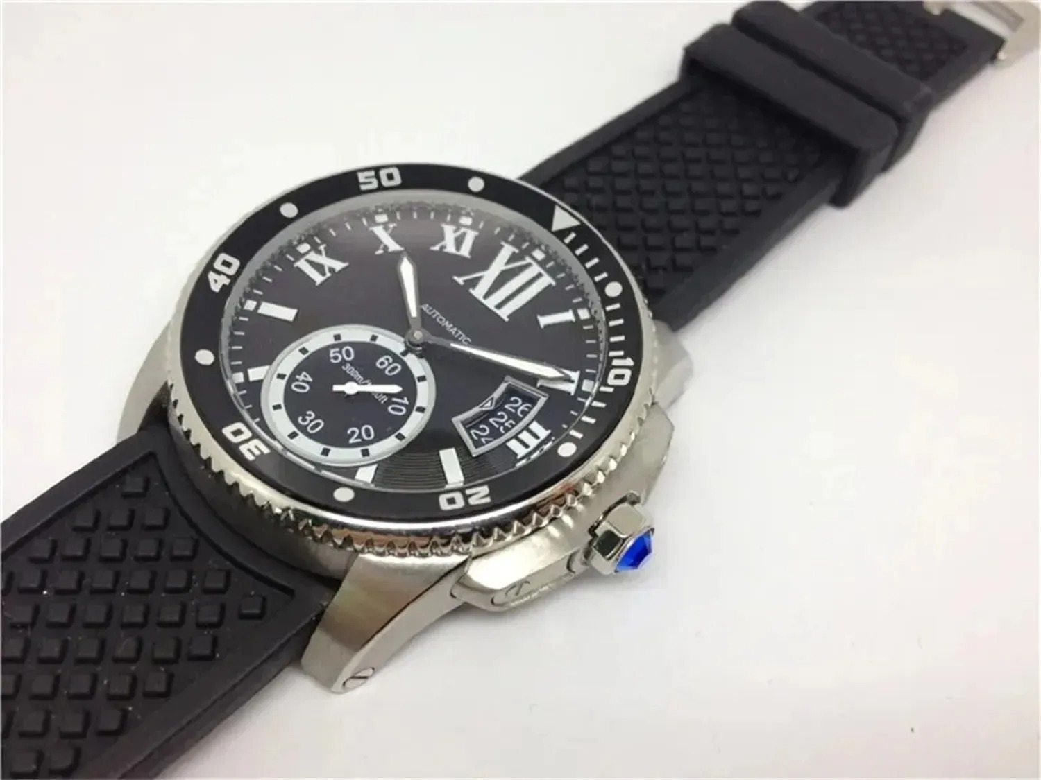 U1 Top AAA Designer Watch Fashion Blue Stone Button Series Black Calendar Dial Mens Watches Automatic Mechanical Buckle Male Sapphire Wristwatches Mon