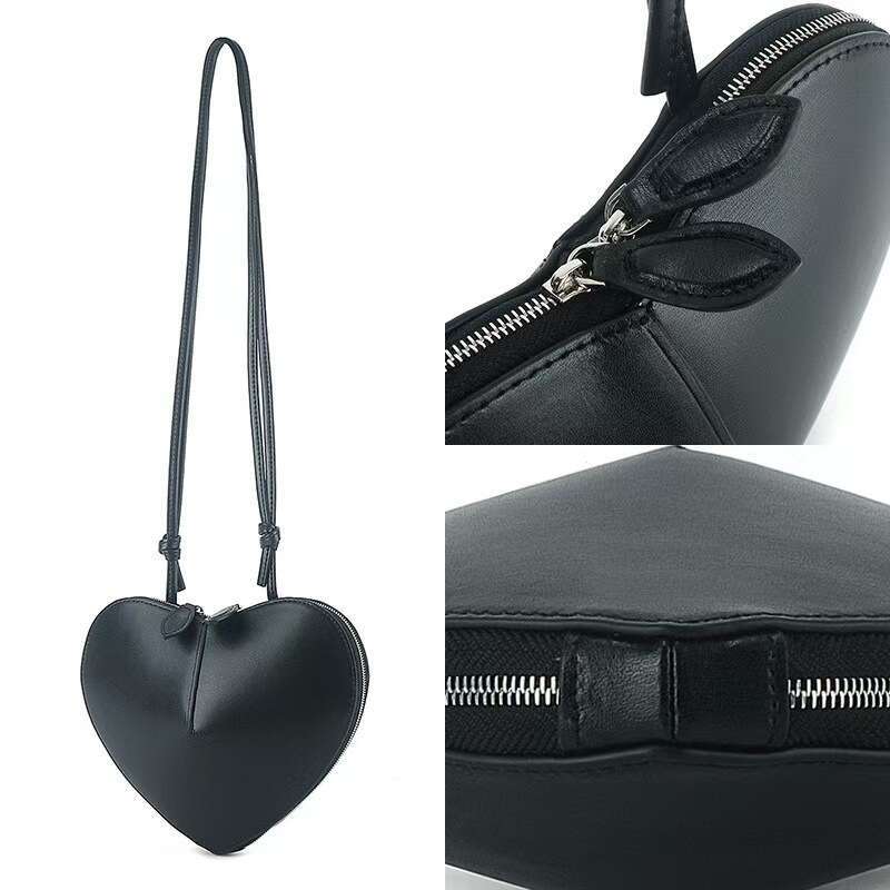 2025 Spring Summer New Single Shoulder Crossbody Heart-Shaped Women's Korean and Japanese Versatile Bag