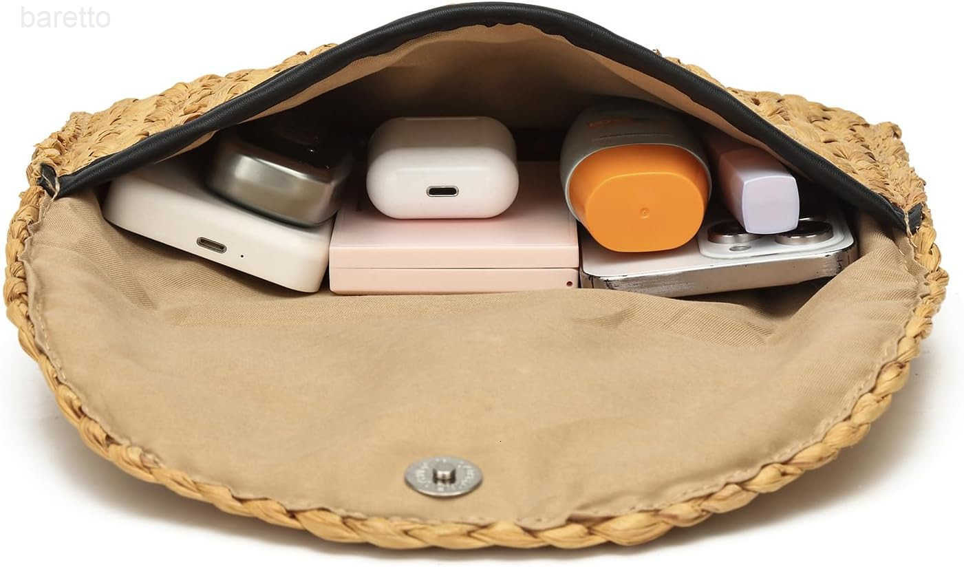 Women Straw Clutch Summer Straw Beach Bag Woven Evening Purse Envelope Handbag Khaki Wallet Purse Z2509020