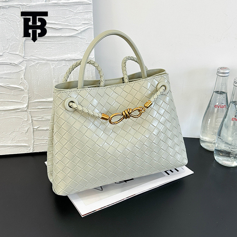 TB BHULAMTE Free Shipping New Designer Women's Bag 2025 Metal Rope Buckle Woven Bag Shoulder Bag Niche High-quality Texture Handbag