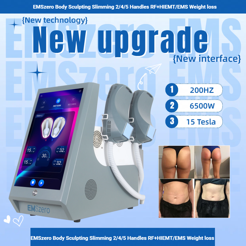 EMSzero Neo EMS Body Sculpting Machine Shaping 6500W 200hz EMS Radio Frequency RF Muscle Stimulator Device Body Sculpting and Muscle Building Machine 