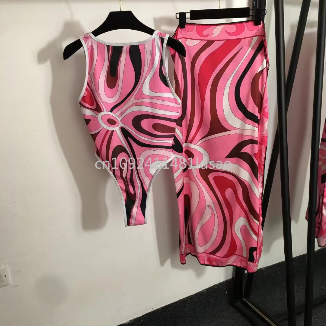 Womens Pink Scarf Swimsuits Italian Sexy Beach Bikini Set 250920