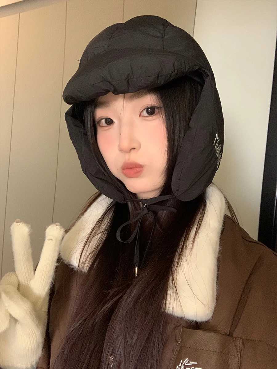 Cute outdoor cycling hat for wen versatile lightweight and warm balaclava for Winter ColdProof Ear Protection Lei Feng Hat Y250919