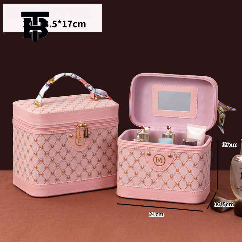 TB BHULAMTE Free Shipping New Designer Women's Bag 2025 Retro Large Capacity Makeup Bag Multi Functional Makeup Storage Box Portable Waterproof H