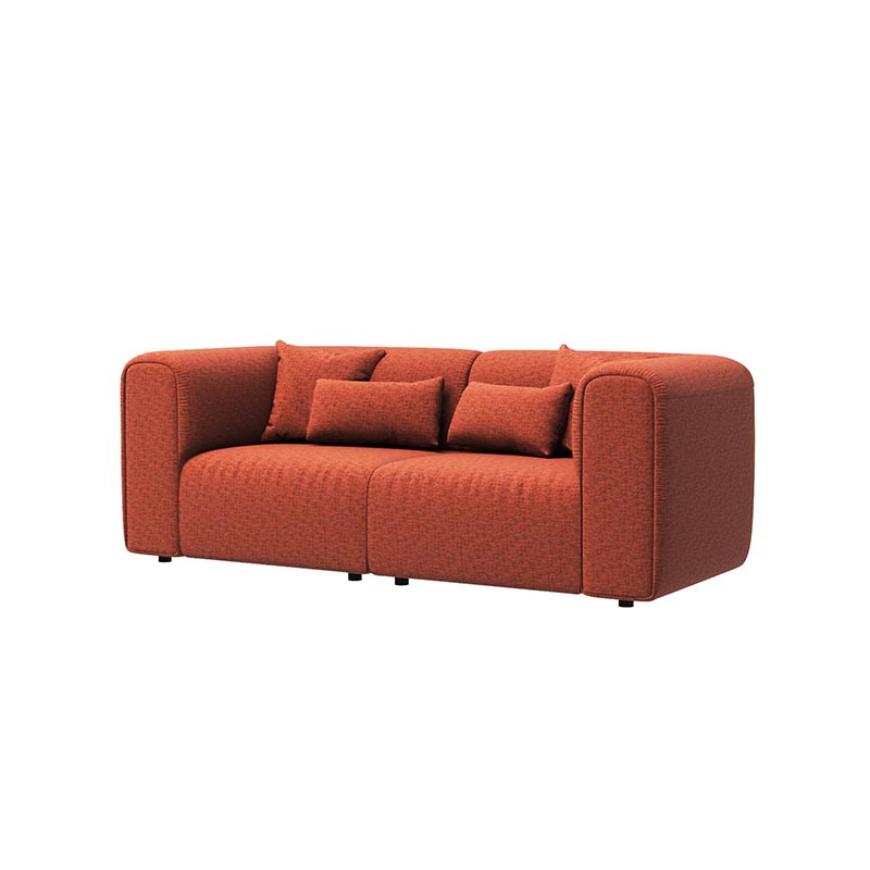 Living Room Furniture Stylish Terracotta Two - Person Honey Pot Couch, Ideal for Modern Home Decor