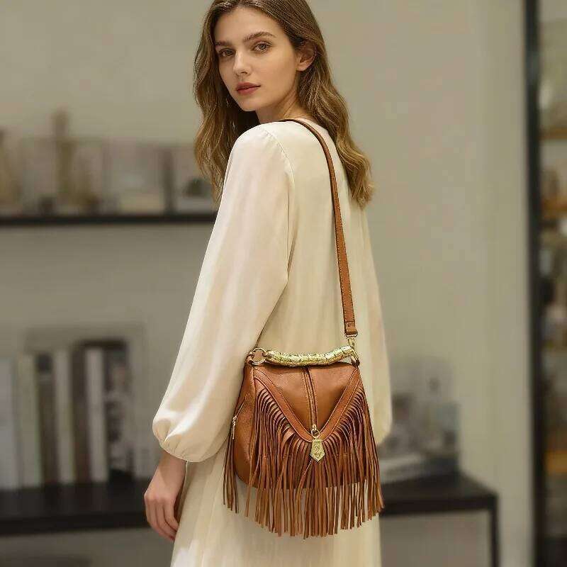 Designer Luxury New Fashion Tassel Women Small Shoulder Ladies Vintage Handbag Messenger Bag Female Fringed Crossbody Bags Bolsas De Mujer