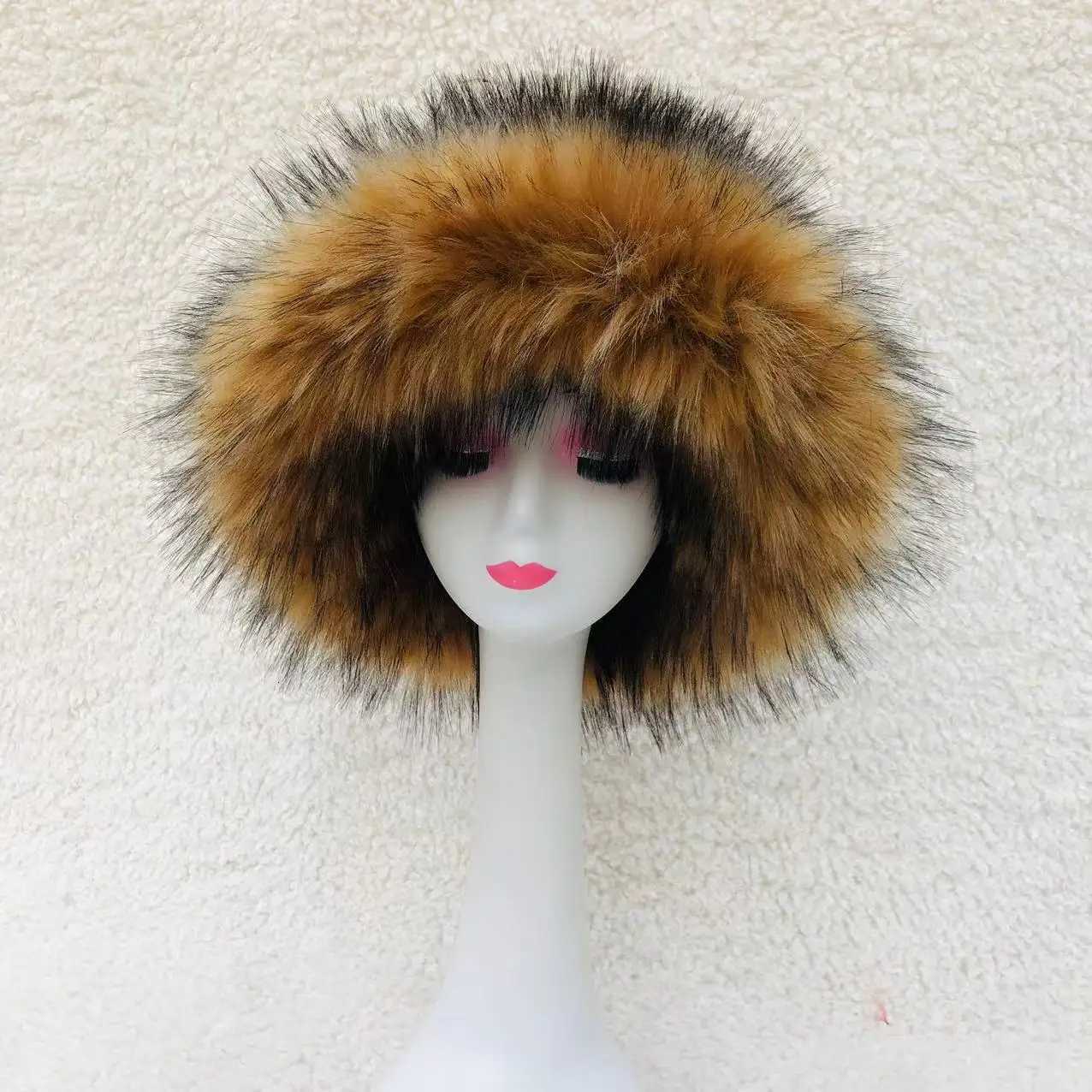 New Big Brim Fur Hat for Wens Luxury P Hat Warm Winter Y2K Mens Fisherman Hat Person Colorf Hat Y250920