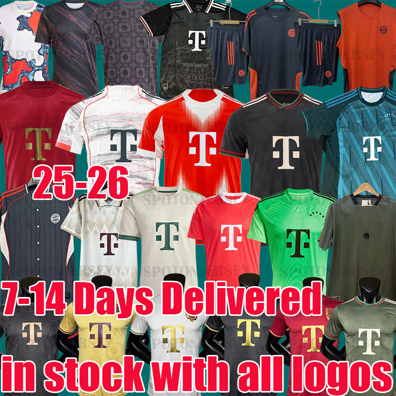 bayerns soccer jerseys 25 26 kit SANE KITS DANKE BAYERNS GNABRY MUNICH COMAN DIER DAVIES KIMMICH football shirtS bayernmunich 2025 2026 Kids set 125 Year Anniversary