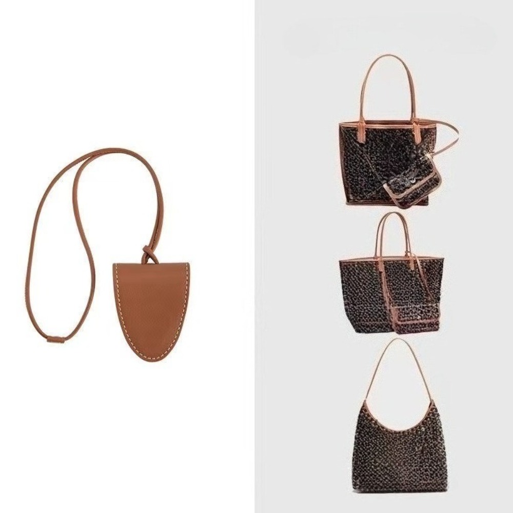 Bag accessories genuine leather bag decorations women's fashion items tote bag magnetic anti-theft and anti-drop bag clips travel glasses key clips wholesale gifts