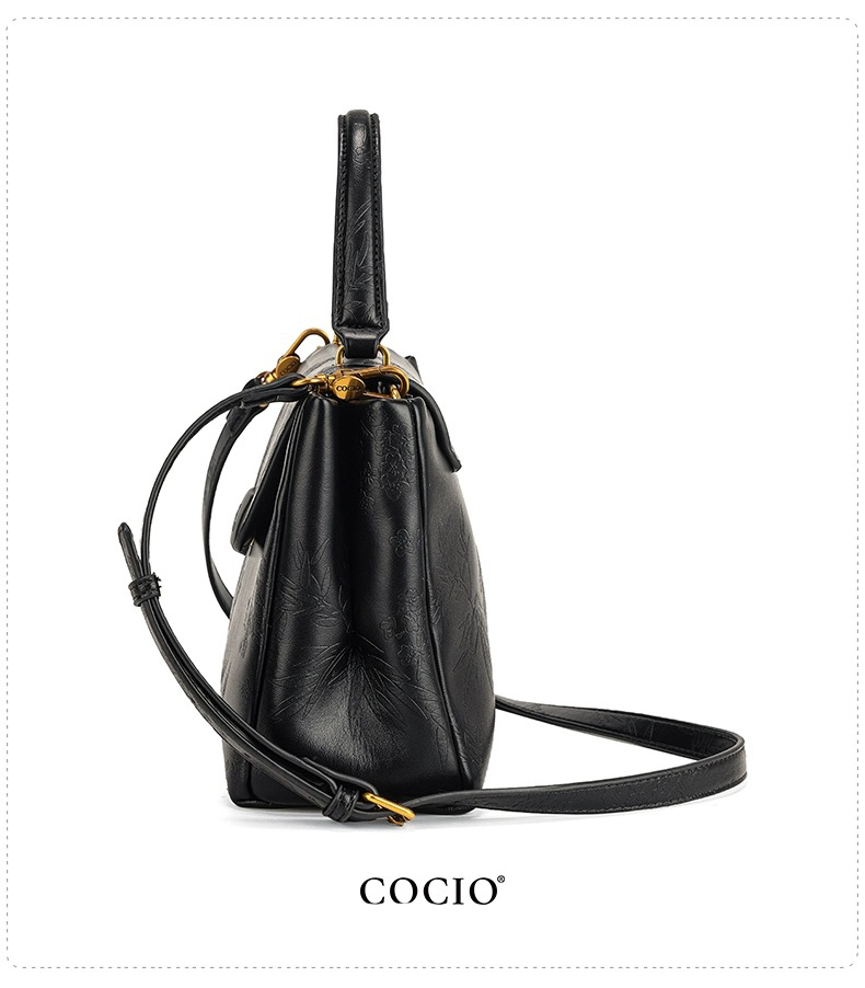 COCIO Free shipping new designer Shoulder totes Bags For woman bag handbag black white women cross body tote Bag