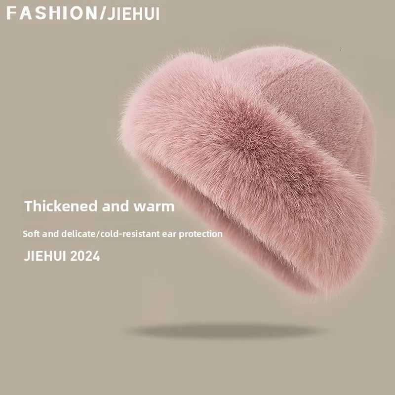 Warm p hat for wen autumn mti season vintage thick anti race small face ear protection fisherman hat Y250920