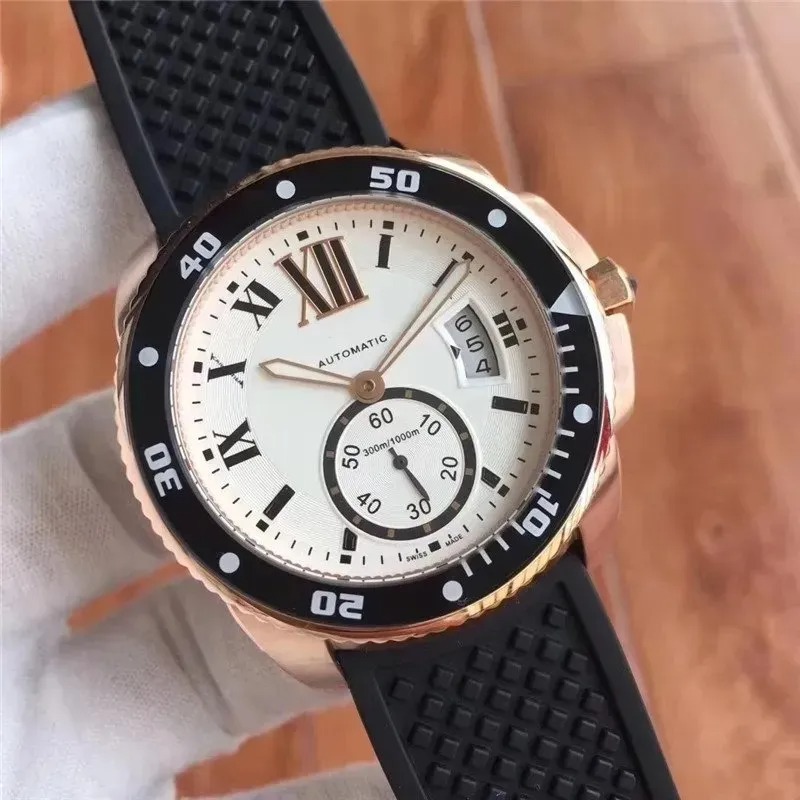 U1 Top AAA Designer Watch Fashion Blue Stone Button Series Black Calendar Dial Mens Watches Automatic Mechanical Buckle Male Sapphire Wristwatches Mon