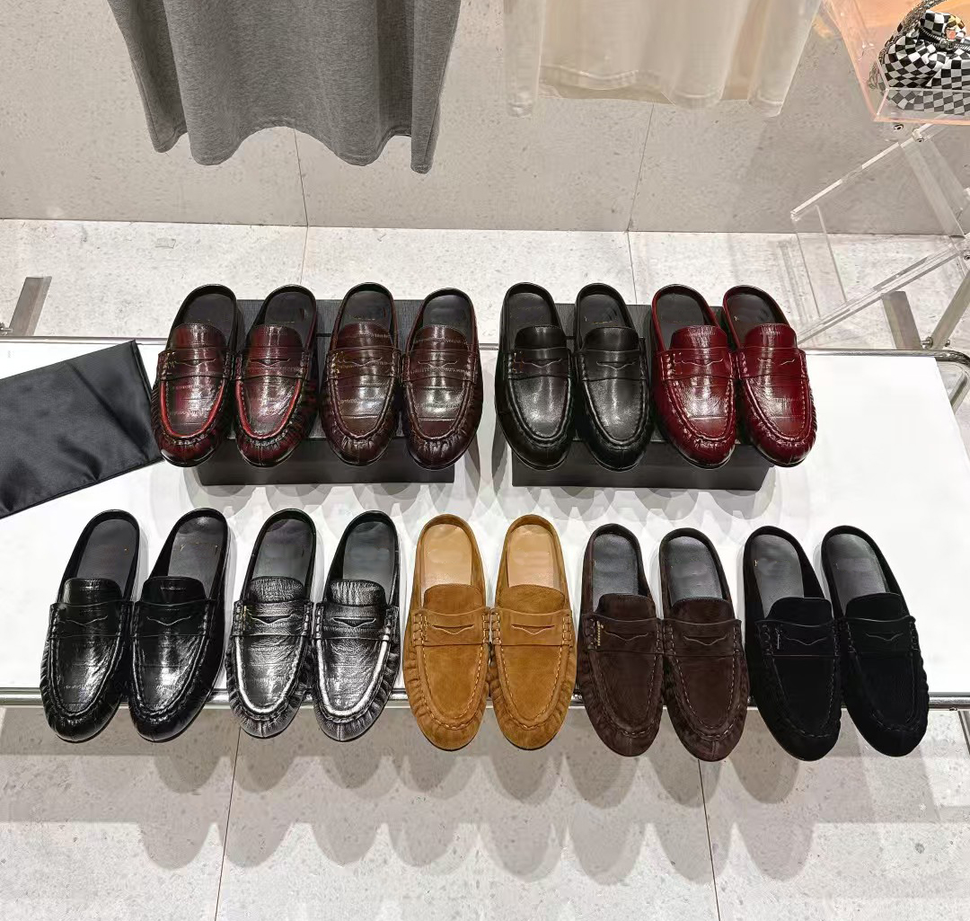 Classic LE loafer Supple Designer Women Shoe Top Quality Supple Penny Loafer Flat Chunky Heel Height 1.5CM Size 35-42 Supplementary color