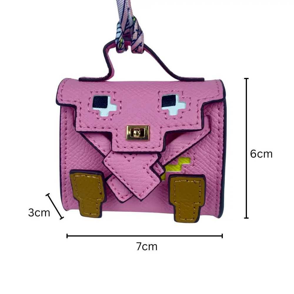 Sculpted Mini Bag Charm Alligator Pattern Whimsical Figural Purse for AirPods Case Geometric Gaze Collectible Z250920