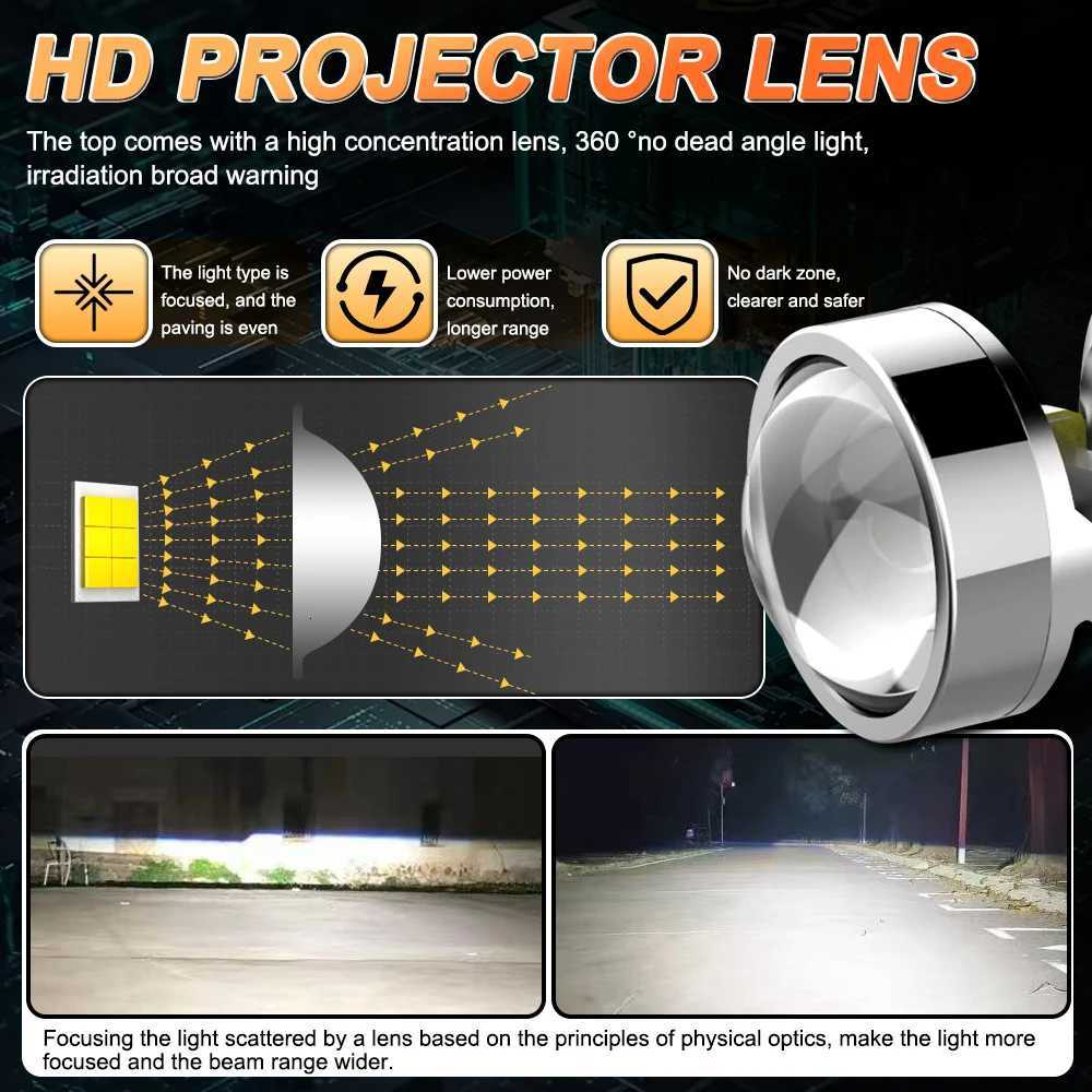 H7 H4 H11 LED Projector Lens Headlight H8 9005 9006 HB3 HB4 Car Bulb 6000K Canbus Turbo High Power Mini AutoMoto Lamp Fog Light X250920