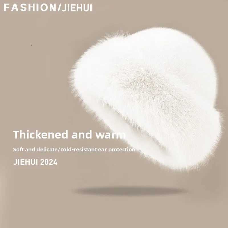 Warm p hat for wen autumn mti season vintage thick anti race small face ear protection fisherman hat Y250920