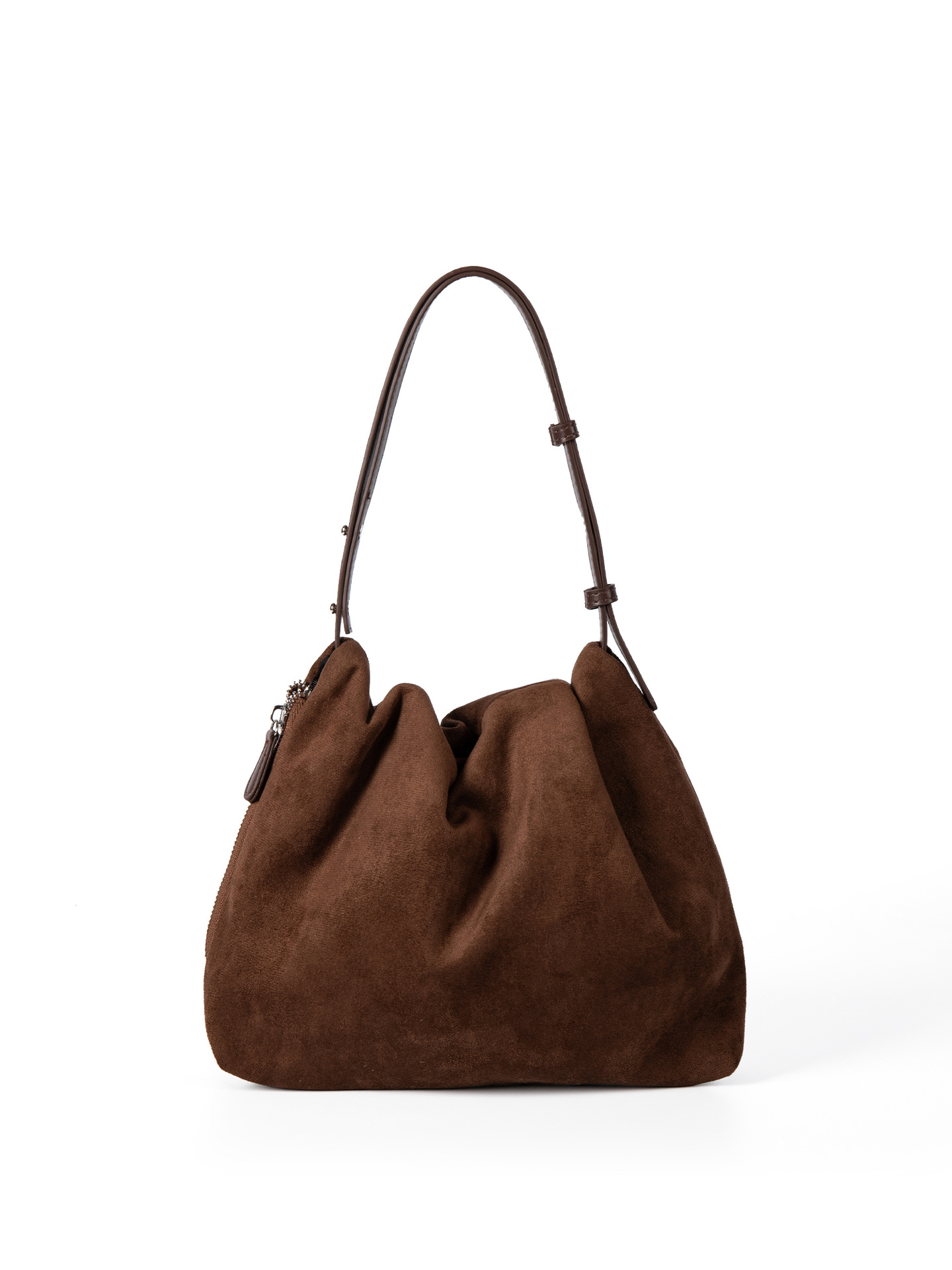 2025 Korean-Style Pleated Design Autumn/Winter Suede Underarm For Women New Versatile Fashion Handbag And Shoulder Bag