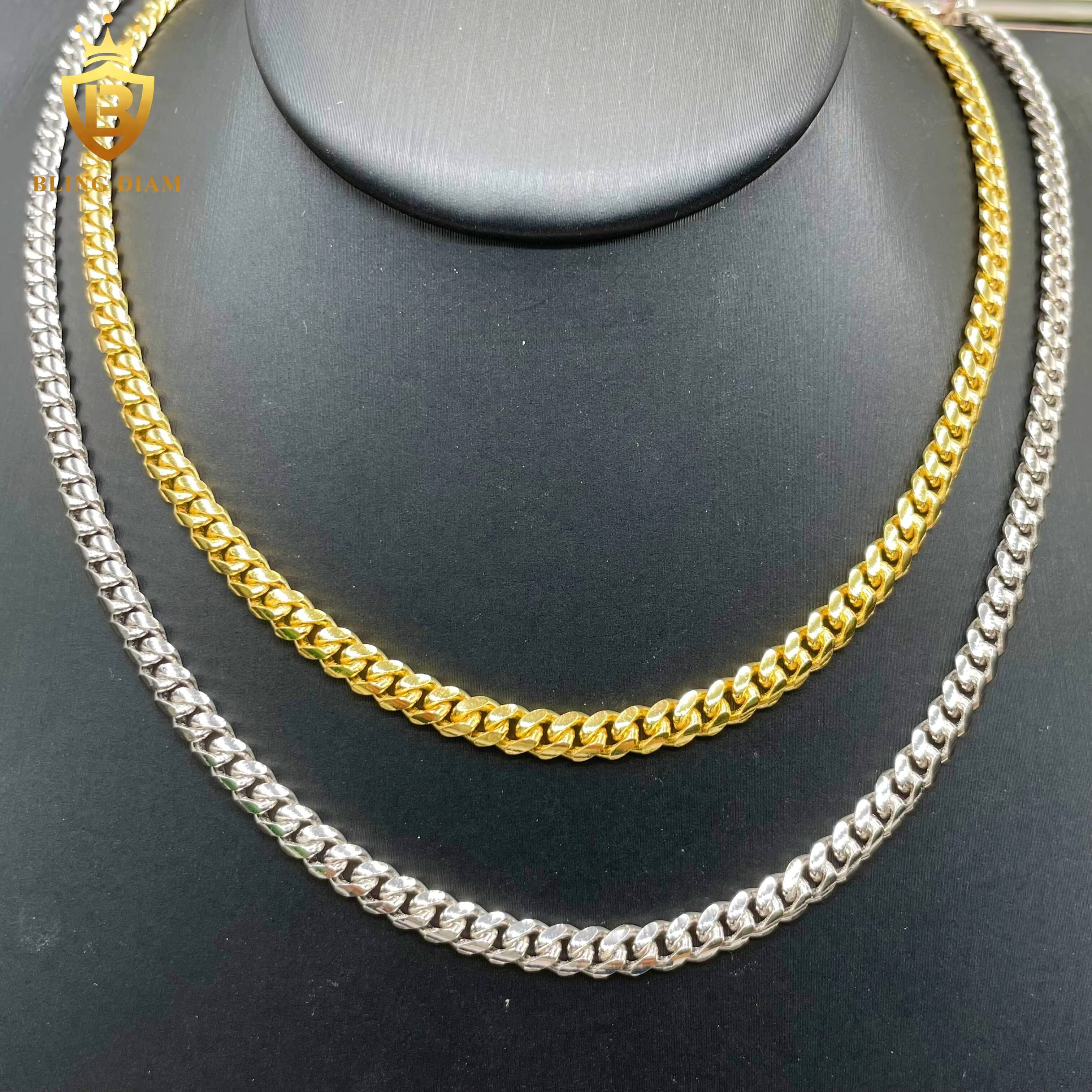 Wholesale Price 5mm 925 Sterling Silver Chain Necklaces for Men and Women Hiphop Style Daily Life