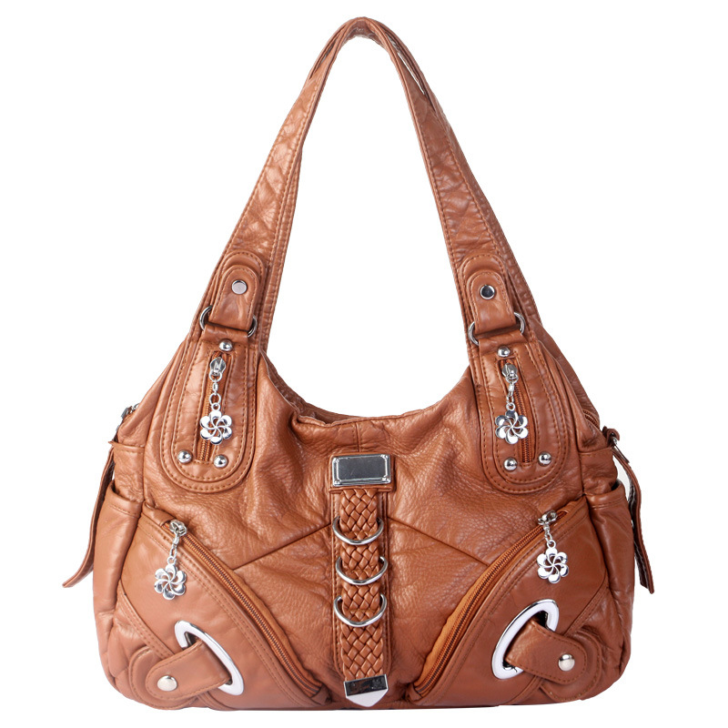 Angelkiss Women Handbags Leopard Bag Top-handle Handbag Fashion Satchel Dumpling Pack Shoulder Bag Tote Bag Hobos Large Purse Z250726