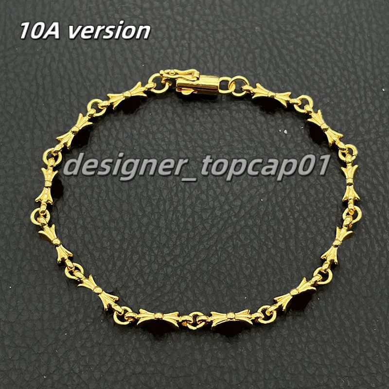 Chrome Bracelet Designer Silver Punk Chrime Bracelet Designer Bracelet Vintage Craftsmanship Silver Gold Bracelet Holiday Gift High Quality Black Cross 2ab 7c3