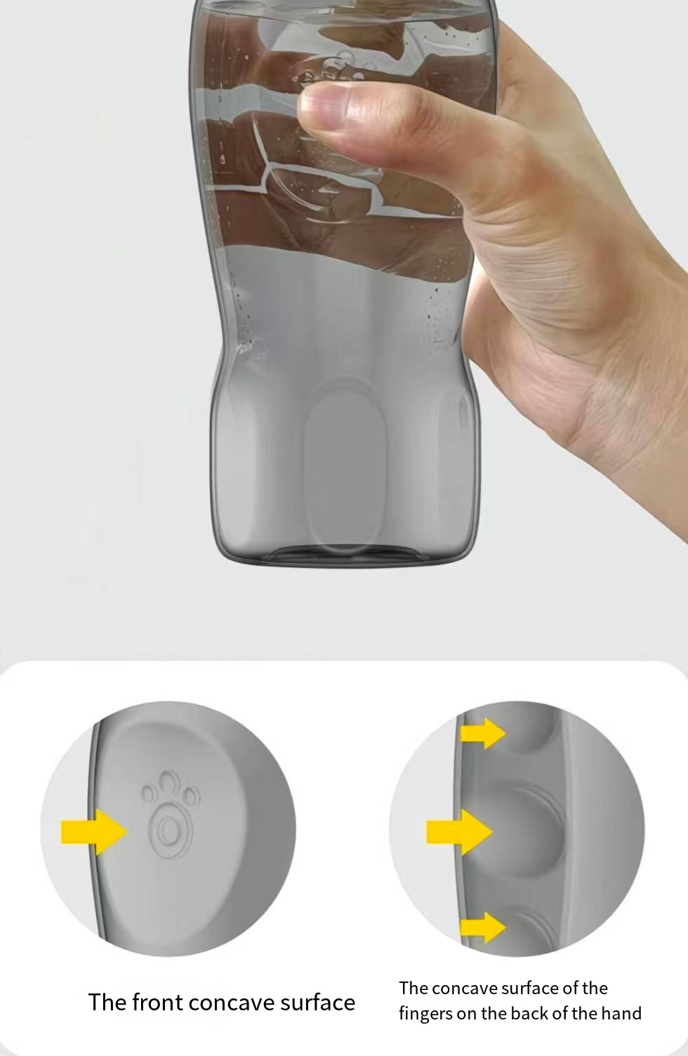 Portable Dog & Cat Water Dispenser - 800ML for Pets During Walks