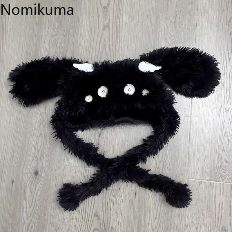 2025 New Rabbit Ears Hats Korea Chic Cute Thicked P Pr Furry C Winter Warm Kee Funny Photogrhy Wens Cs Y250920