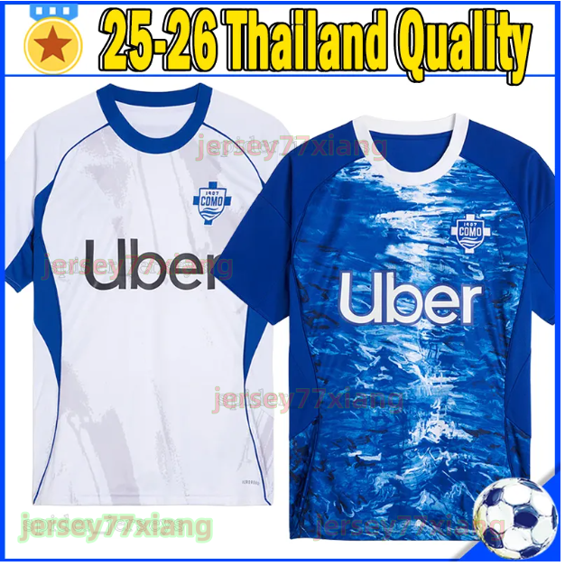 25 26 Como 1907 Soccer Jerseys NICO PAZ DOUVIKAS DA CUNHA KUHN A.DIAO GABRIELLONI 2025 2026 S.ROBERTO ADDAI PERRONE CUTRONE Football Shirts JESUS.R A.DIAO Men Uniforms