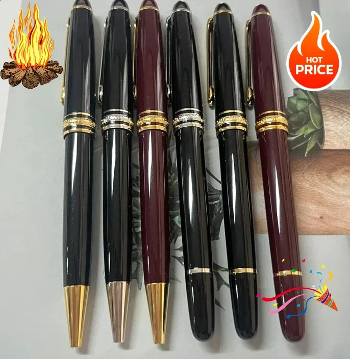 Black Resin MB Ballpoint RollerBall Pen 163 Mesterprice National Pens for Office Writing Gifts Supplies250919