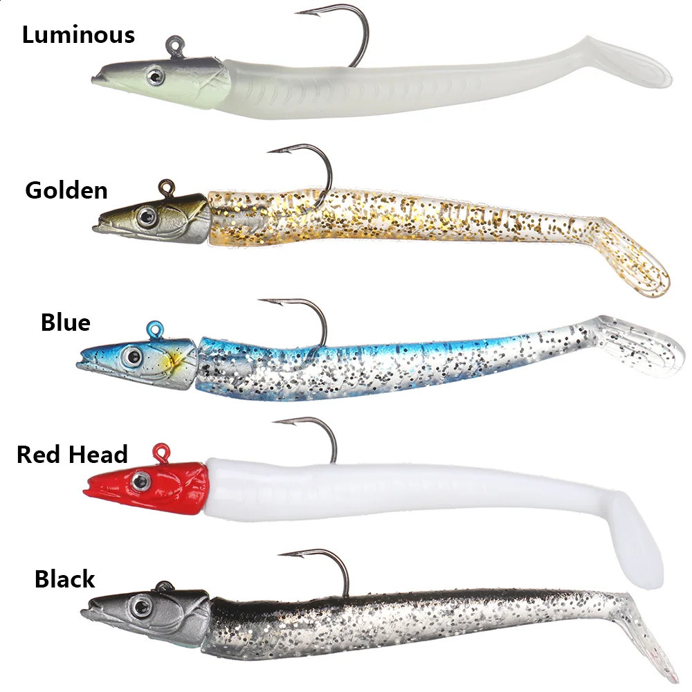 5PCS Jig Head Soft Artificial Bait Kit Paddle Tail Trout Winter Fishing Lure Set Silicone Wobbler For Trolling Sea Bass Swimbait 250920
