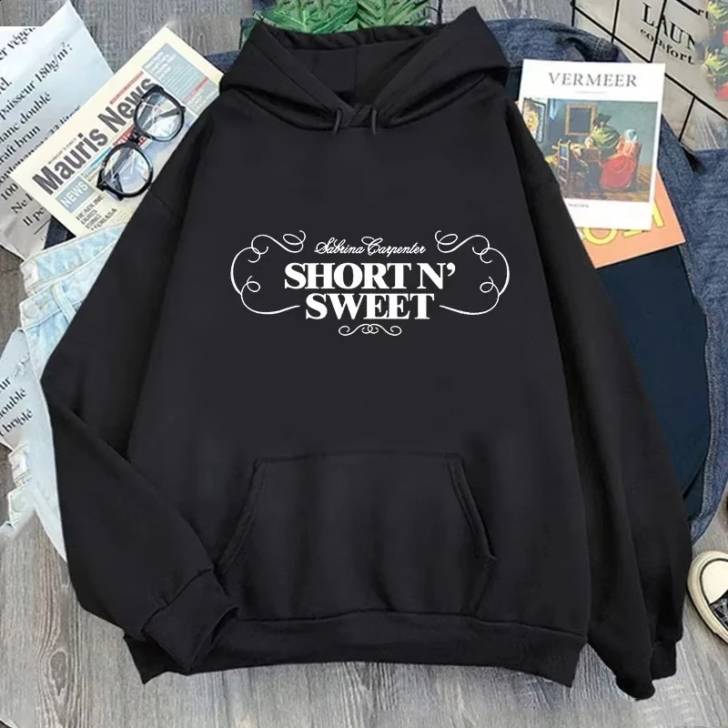 Sabrina Carpenter Mens Hoodie Short N Sweet Tour Hoodie Women Long Sleeve Streetwear Y2k Clothes Men Women Hooded Sweatshirts 250919