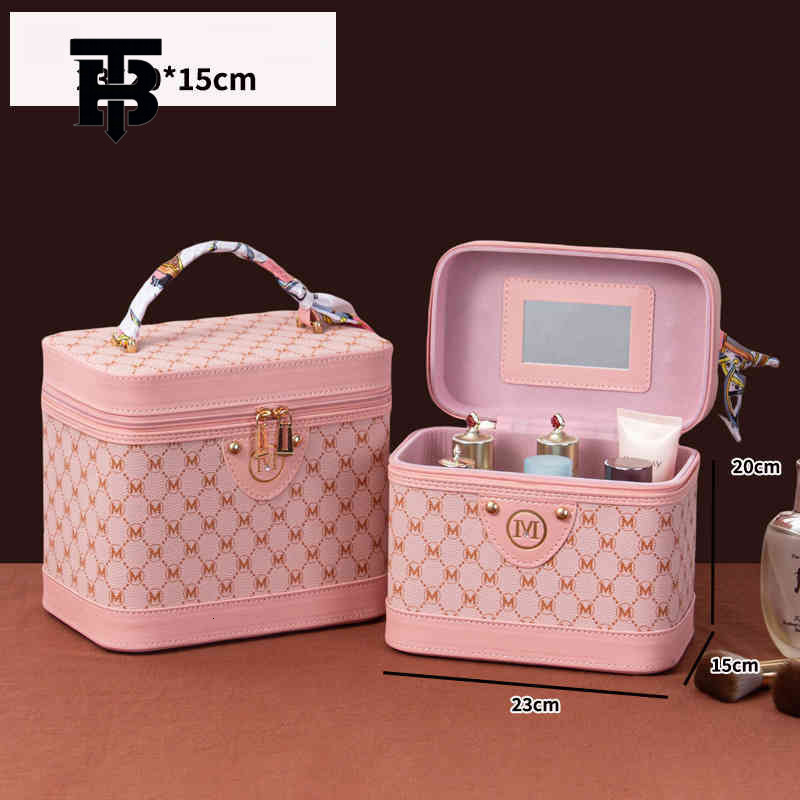 TB BHULAMTE Free Shipping New Designer Women's Bag 2025 Retro Large Capacity Makeup Bag Multi Functional Makeup Storage Box Portable Waterproof H