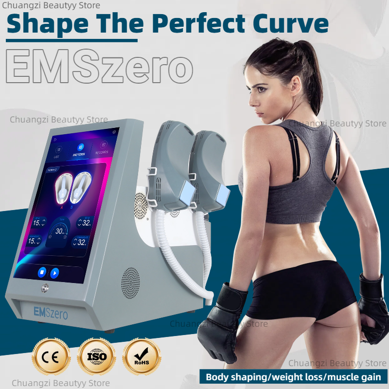 Desktop EMSzero EMS Machines RF HI-EMT 6500W Professional Sculpt 5 Handle Pelvic Girdle EMS Electromagnetic Stimulation Slimming