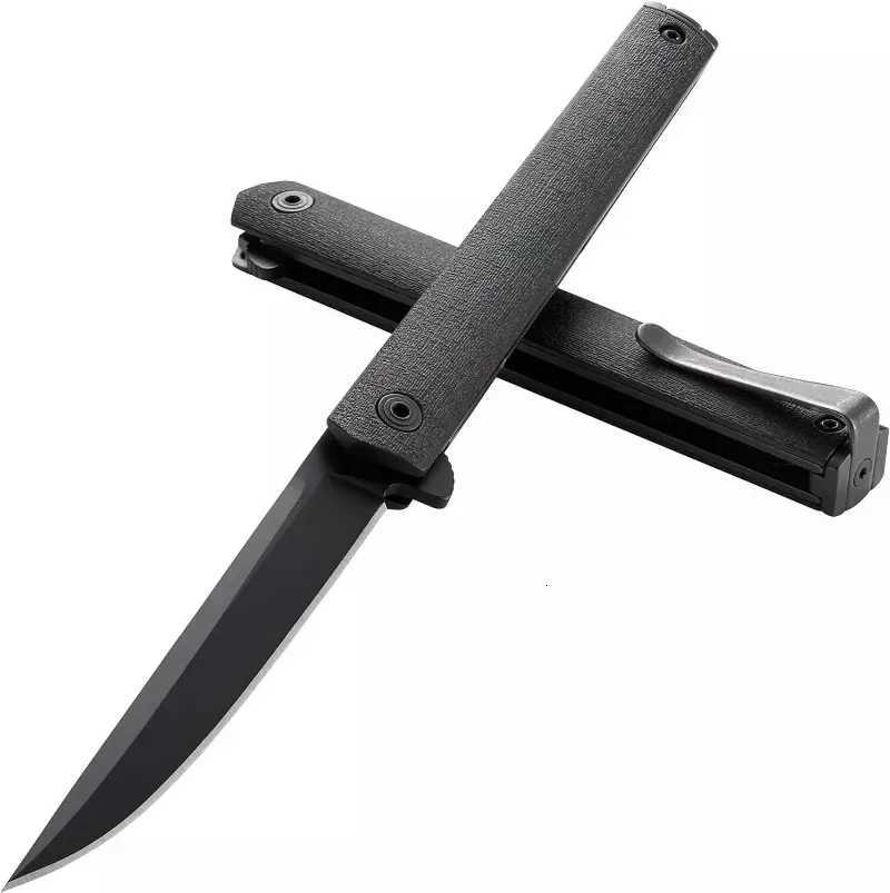 Kitchen knives CR 7097 CEO Blackout EDC Folding Pocket Knife Outdoor Camping Survival Gentlemans Knife 7097KBLACKWHITE F250920