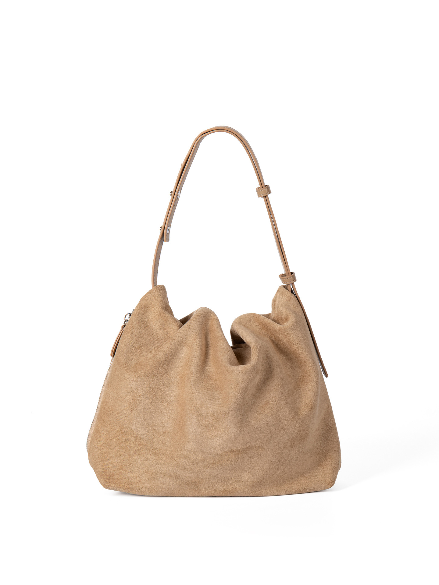 2025 Korean-Style Pleated Design Autumn/Winter Suede Underarm For Women New Versatile Fashion Handbag And Shoulder Bag