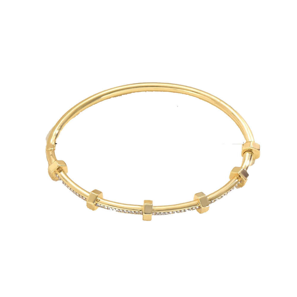 Bracelet Designer Luxury Jewelry for women Copper plated with 18K gold Zircon inlay Temperament Fashion High quality Holiday Birthday gifts
