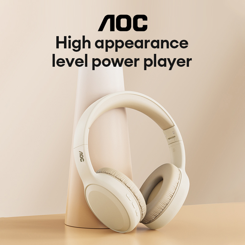 AOC Head Mounted Wireless Earphones ACH2521 Bluetooth Headphones Game Music Noise Cancelling Waterproof Sport Earbuds