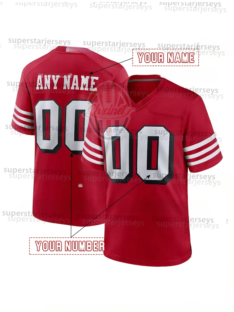 Stitched Joe Montana Jerry Rice Ronnie Lott Brock Purdy Christian McCaffrey George Kittle Nick Bosa Deebo Samuel Sr Brandon Aiyuk Fred Warner San 49 F