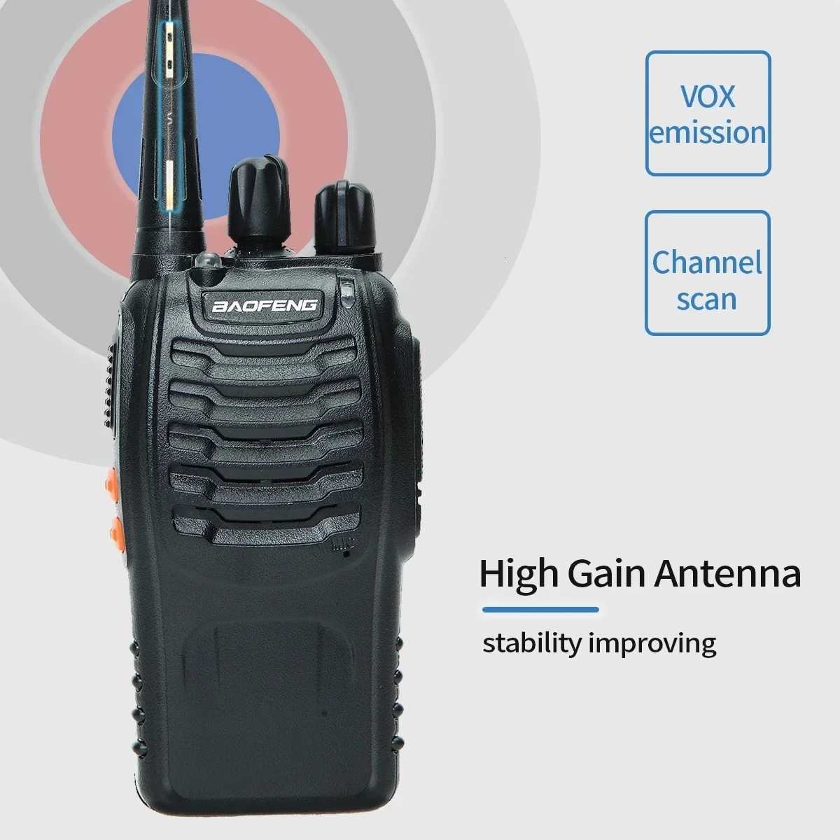 24PCS Baofeng BF888S 12W Walkie Talkie Dual Band Portable Long Range Standby UHF 400470MHz USB Ham Two Way Ra for Hunting Y250920