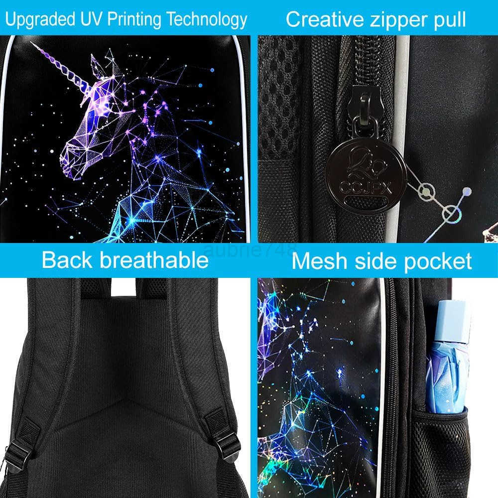 3PCS Backpack for girls with Lunch Box16 Sequin Bookbag with Lunch Box School Bag for Elementary ToddlerZ250920