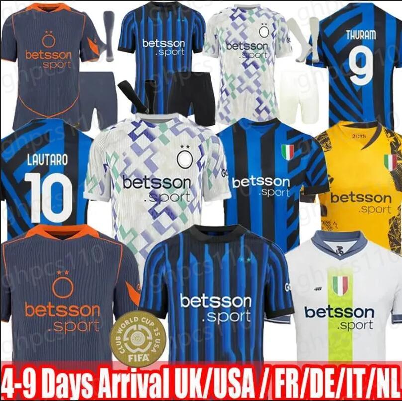 25 26 LAUTARO FINAL Soccer Jerseys THURAM Kids Kit Maillot de DZEKO BARELLA 2026 Maglie Football Shirt 115 Year GAGLIARDINI Kvaratskhelia IntERs IM top
