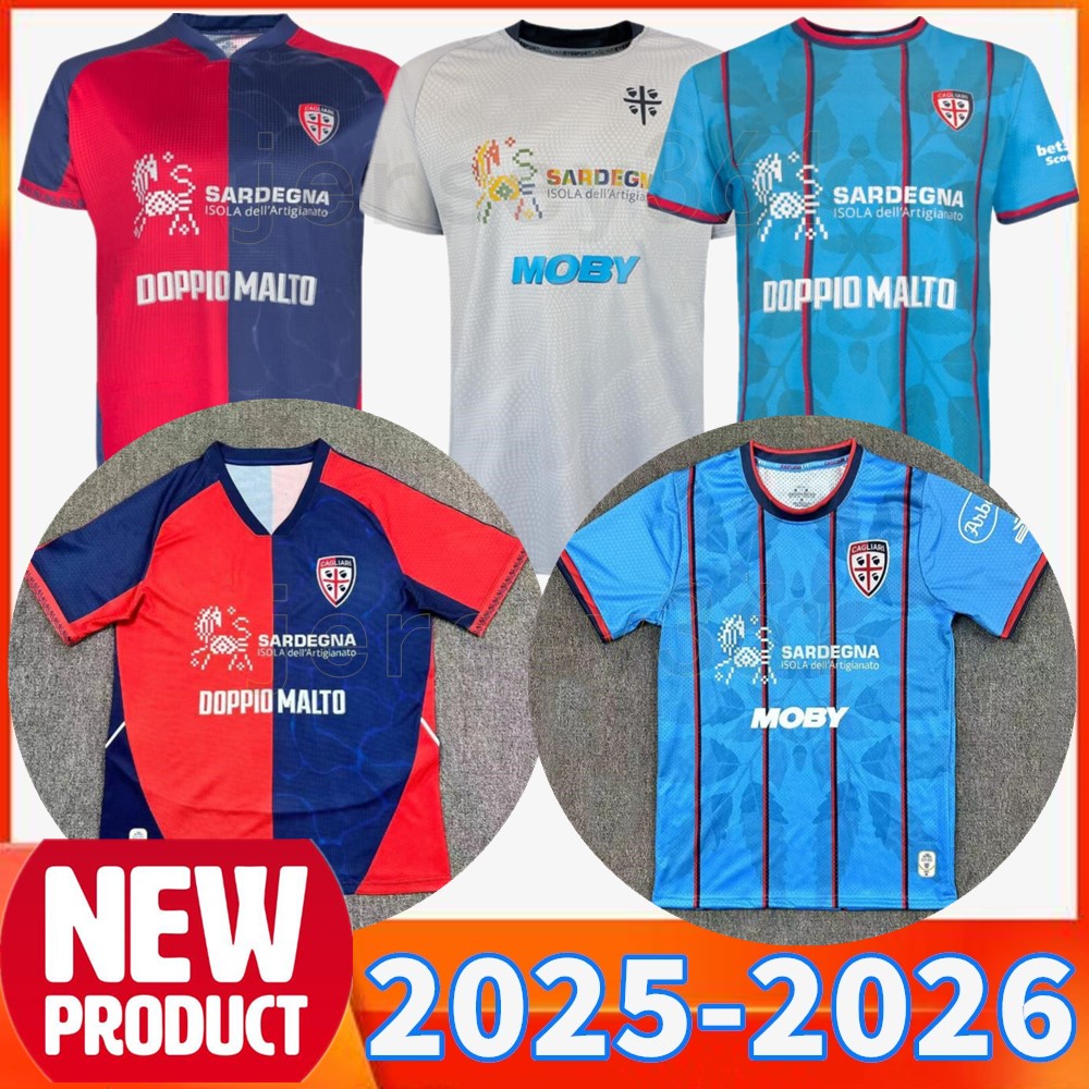 2025 2026 Cagliari Calcio soccer jerseys 25 26 GAETANO PAVOLETTI SEMIH Home away third jersey Cagliari LUVUMBO ZAPPA PRATI Football uniform