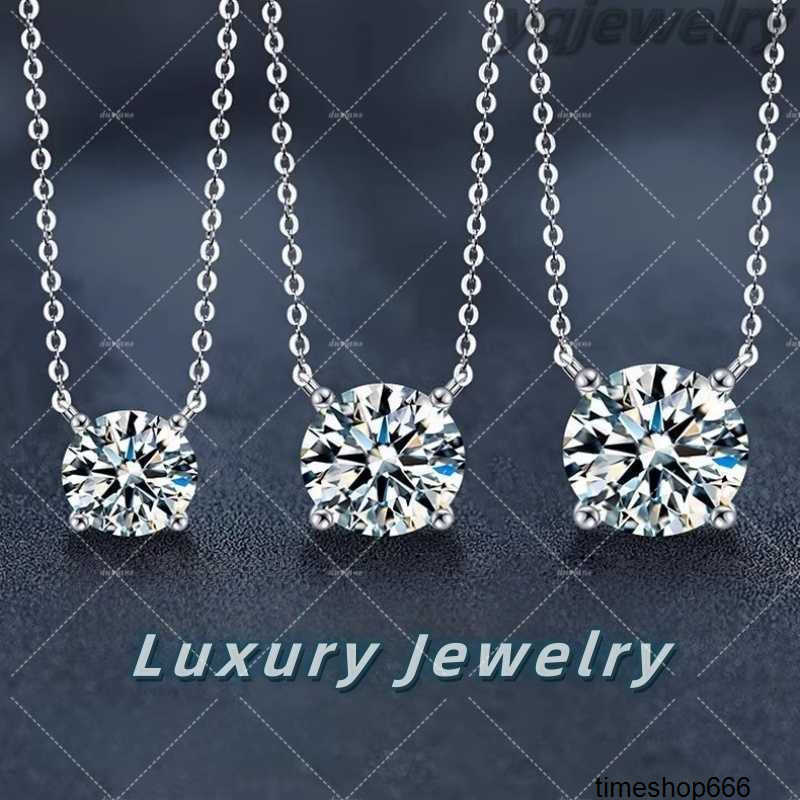 s 2025 Choucong Moissanite Diamond Pendant Simple Fashion Jewelry luxury jewelry Gemstones Women Beach Clavicel Necklace Gift designer necklace for women