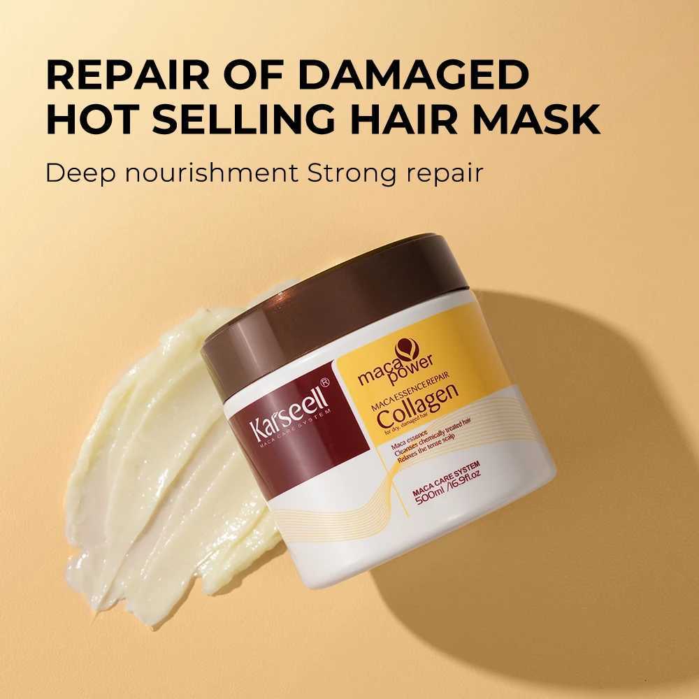 Karseell Collagen Hair Mask 500ml 169 floz Argan Oil Hair Serum 50ml 169 floz for Dry Damaged Hair All Hair Types F250919