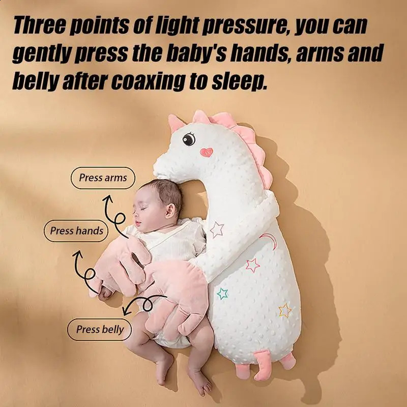 Baby Sleeping Patting Doll Pillow Electric Stuffed Animal Sleep Soothers Adjustable Speed Remote Control Calming Toys 250920